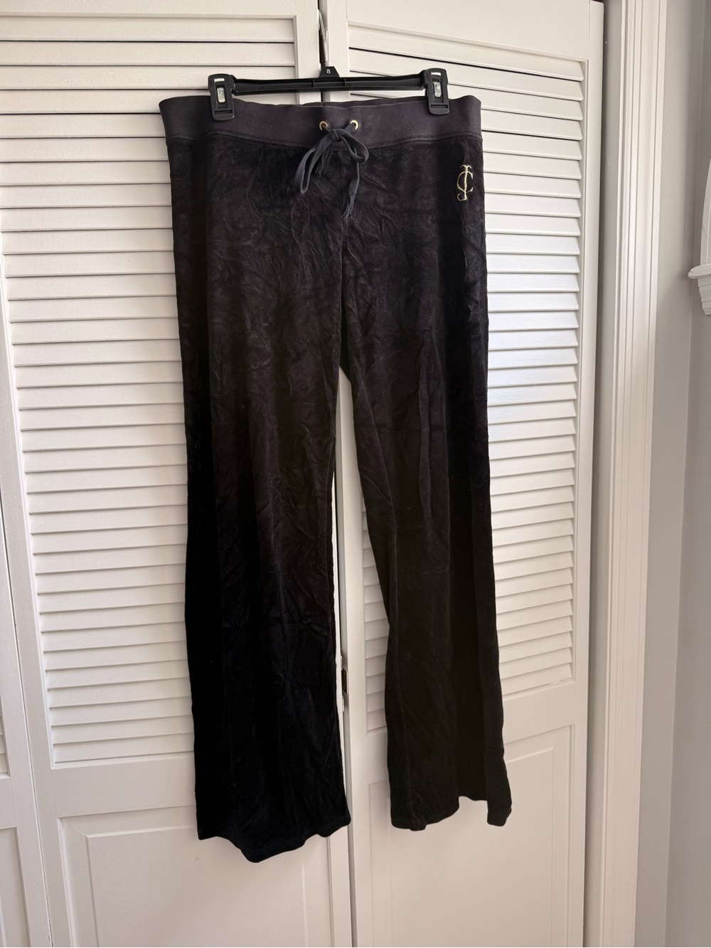 Juicy Couture Y2K velour black sweatpants L